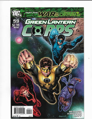 Green Lantern Corps #59 June 2011 DC Kirkham Cover