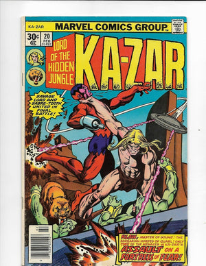 Ka-Zar (1974 2nd Series) #20; Appearance Klaw BRONZE AGE MARVEL COMICS