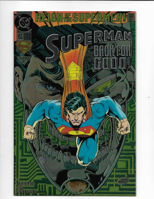 1993 Superman Issue #82 Chromium Cover DC Comics