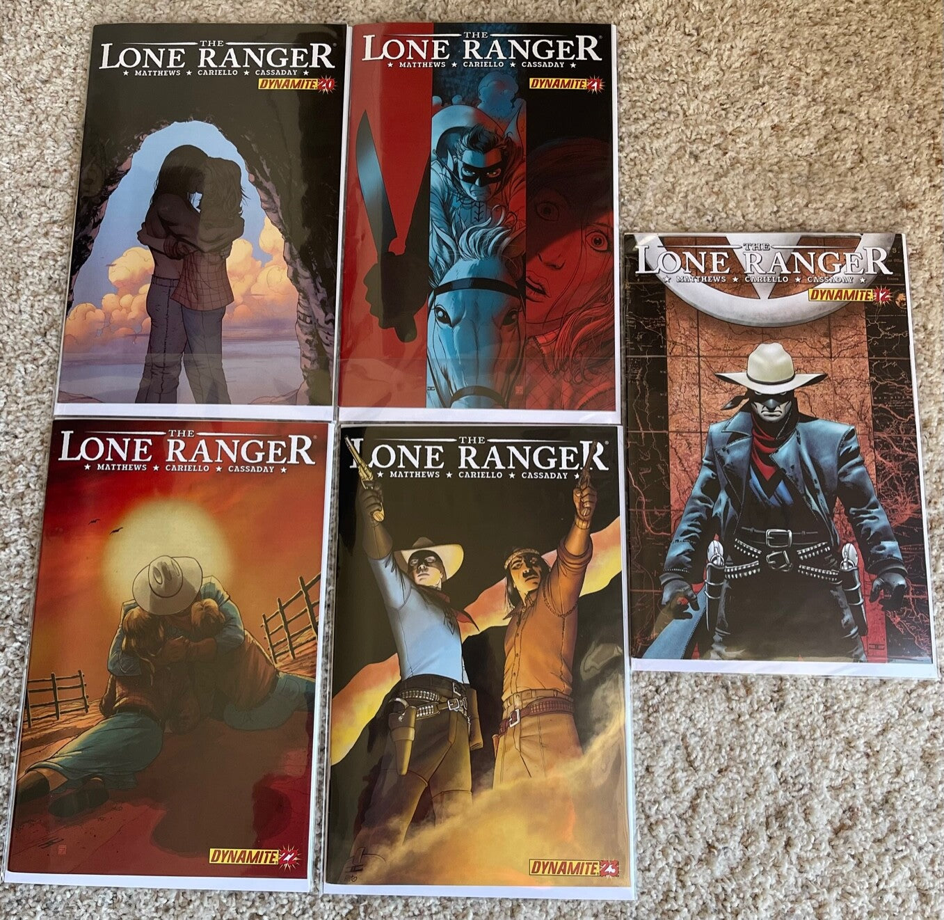 The Lone Ranger #12, 20, 21, 22, 23 ALL in NM Condition