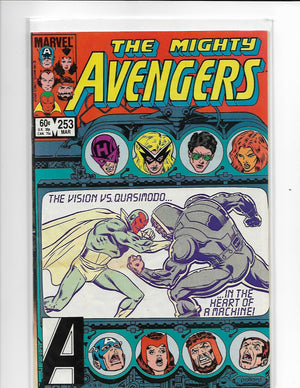 The Mighty Avengers # 253 THE VISION VS QUASIMODO (1985) MARVEL COMICS