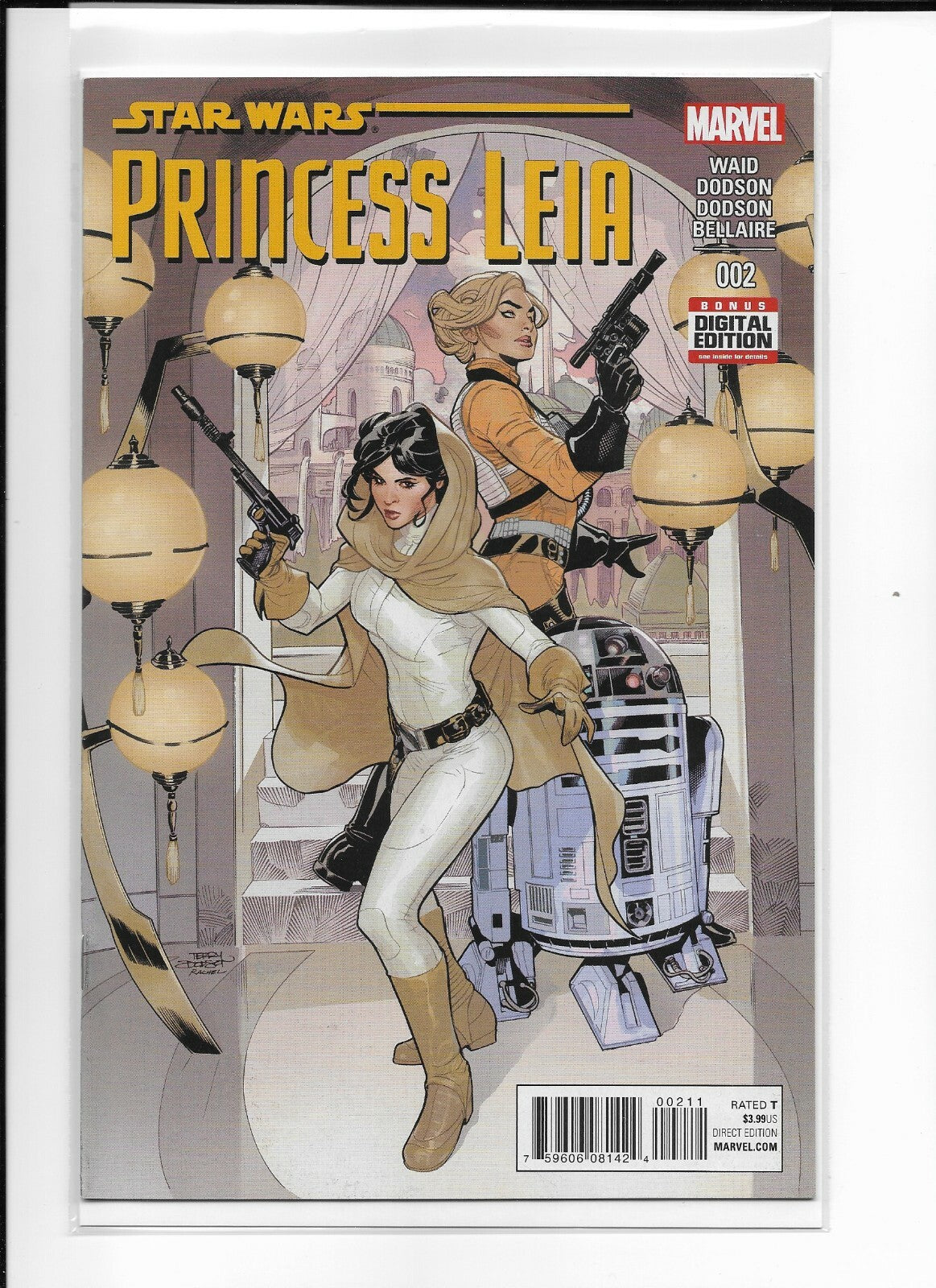 Princess Leia #2 (2015) Terry & Rachel Dodson Cover Star Wars 1st Print