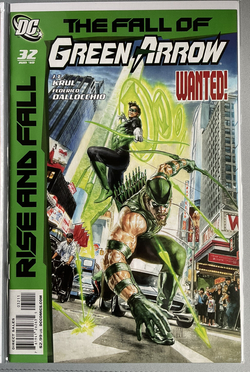 DC Comics Green Arrow #21, #22, #32 - NM