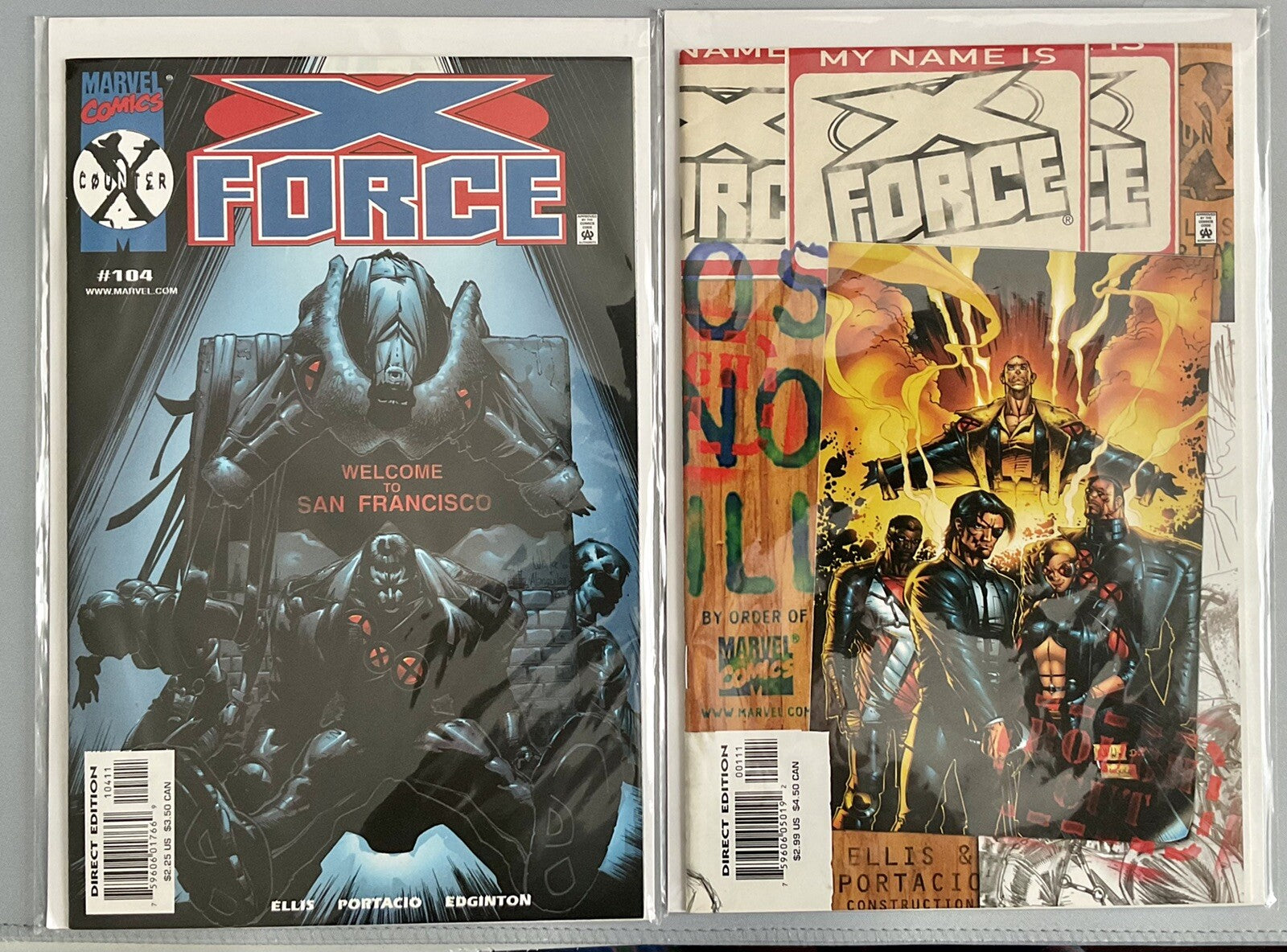 Marvel Comics X-FORCE #33, #34, #35, #36, #102, #103, #105, #104, #202 - VF