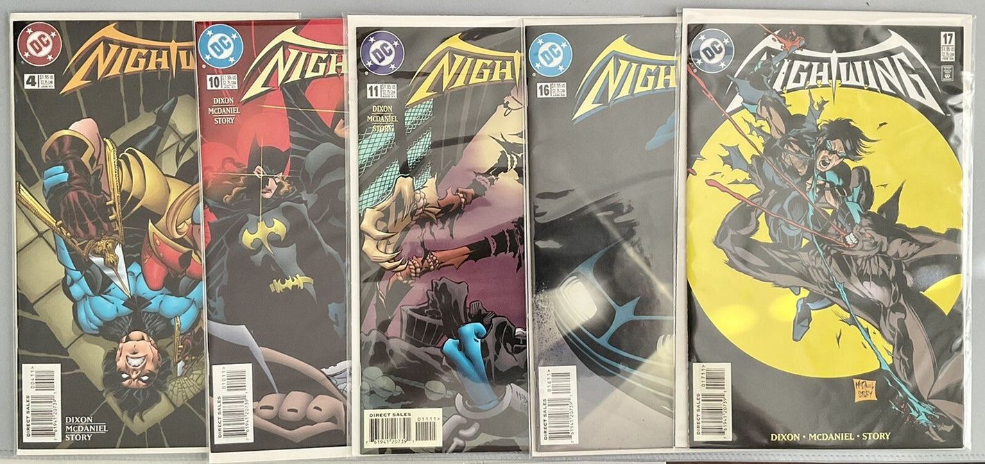 DC Comics NIGHTWING #4, #10, #11, #16, #17 - 1ST LADY VIC #4 - NM