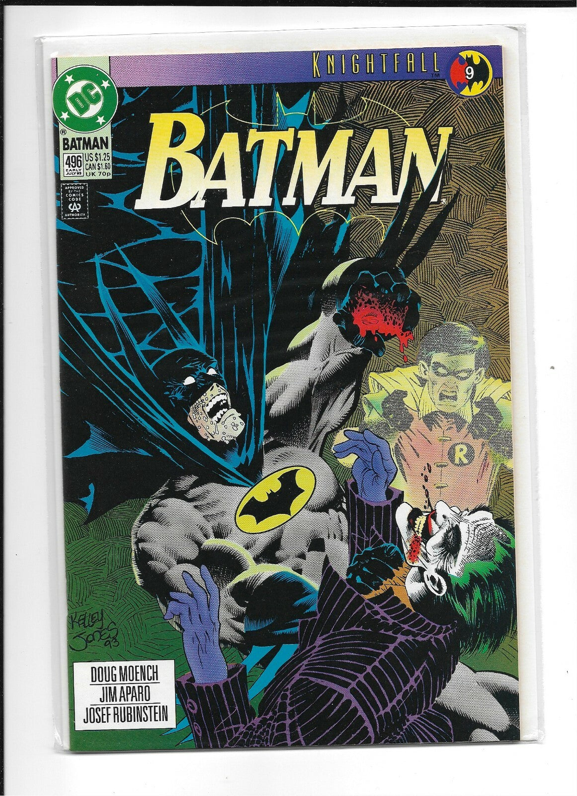 Batman #496  Joker/Scarecrow story - Knightfall #9