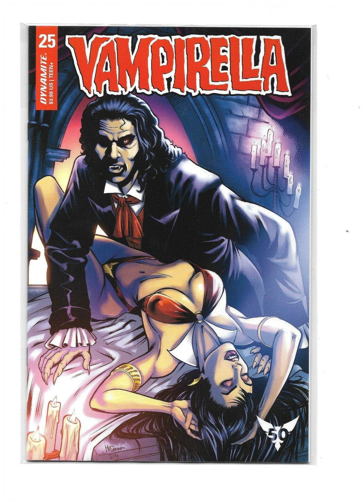 VAMPIRELLA #25 COVER I 1:10 SANAPO TRADE DRESS VF/NM DYNAMITE HOHC 2021