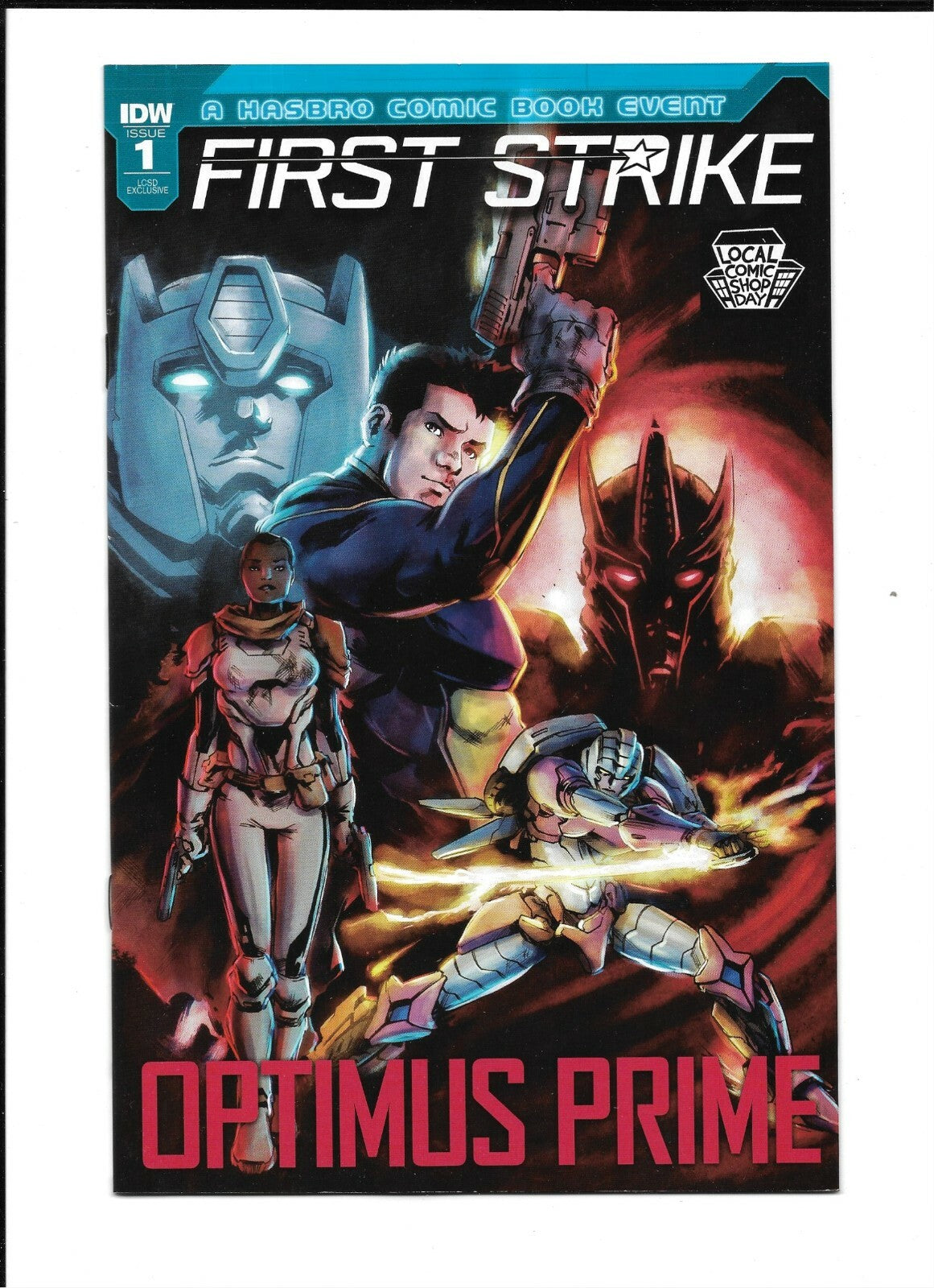 OPTIMUS PRIME FIRST STRIKE #1 Local Comic Shop Day LCSD Variant Edition Cover