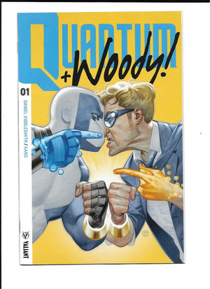 2017 Quantum & Woody # 1 Rare Variant Gold Cover NM CONDITION