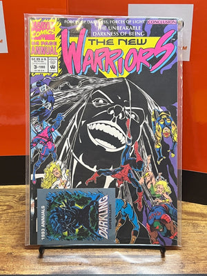 The New Warriors - 5 Issue Comic Lot - #20 29 32 37 & Annual #3 with CARD