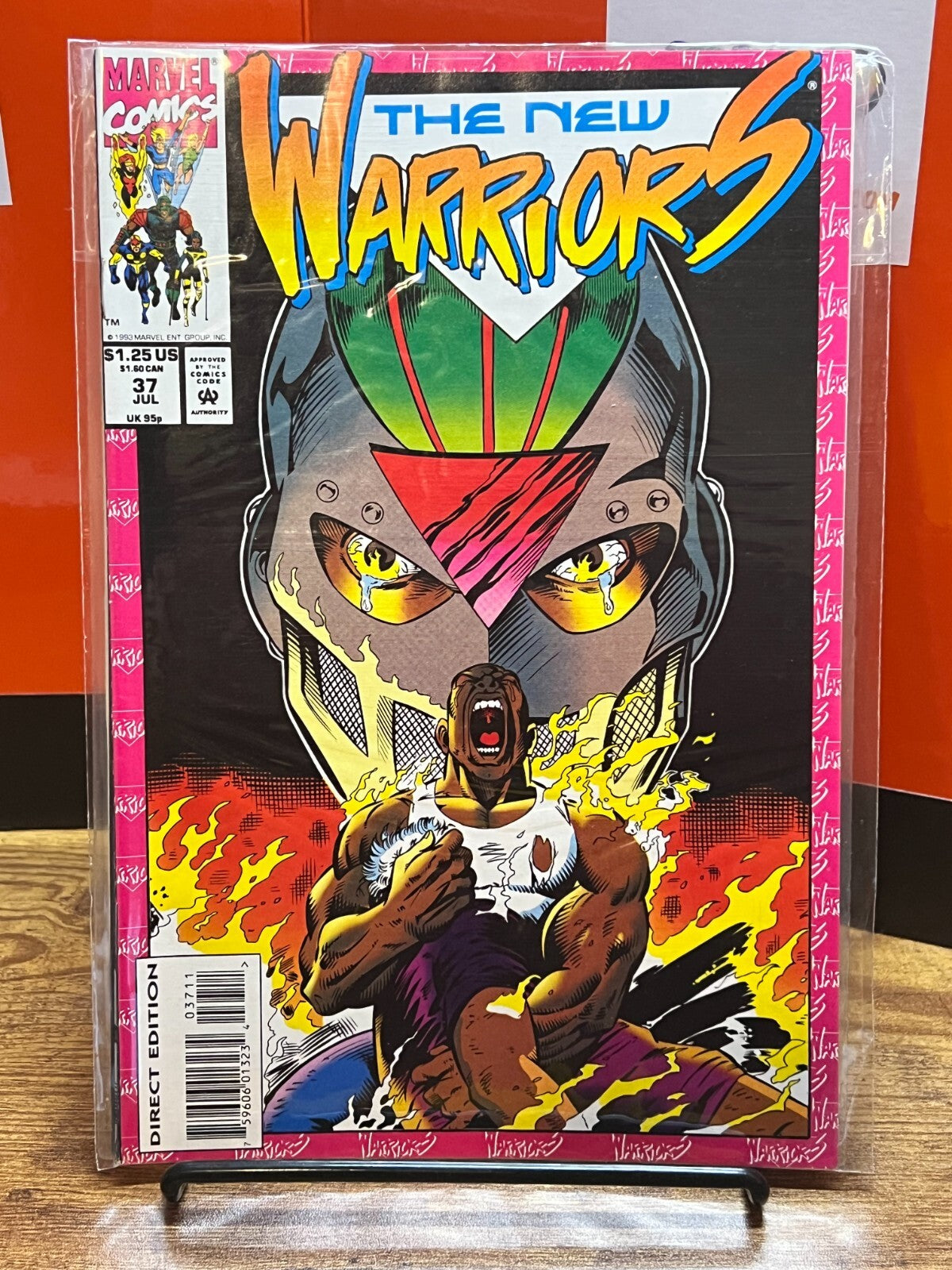 The New Warriors - 5 Issue Comic Lot - #20 29 32 37 & Annual #3 with CARD