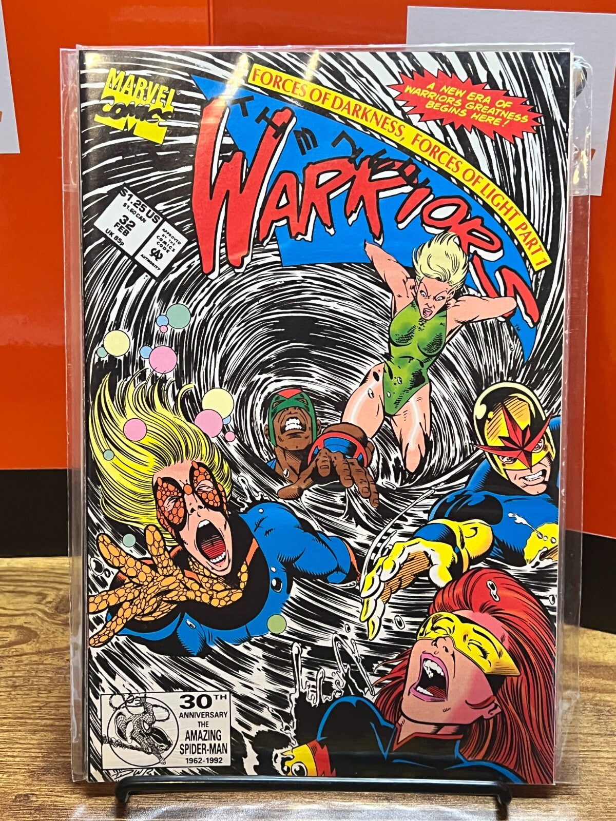 The New Warriors - 5 Issue Comic Lot - #20 29 32 37 & Annual #3 with CARD