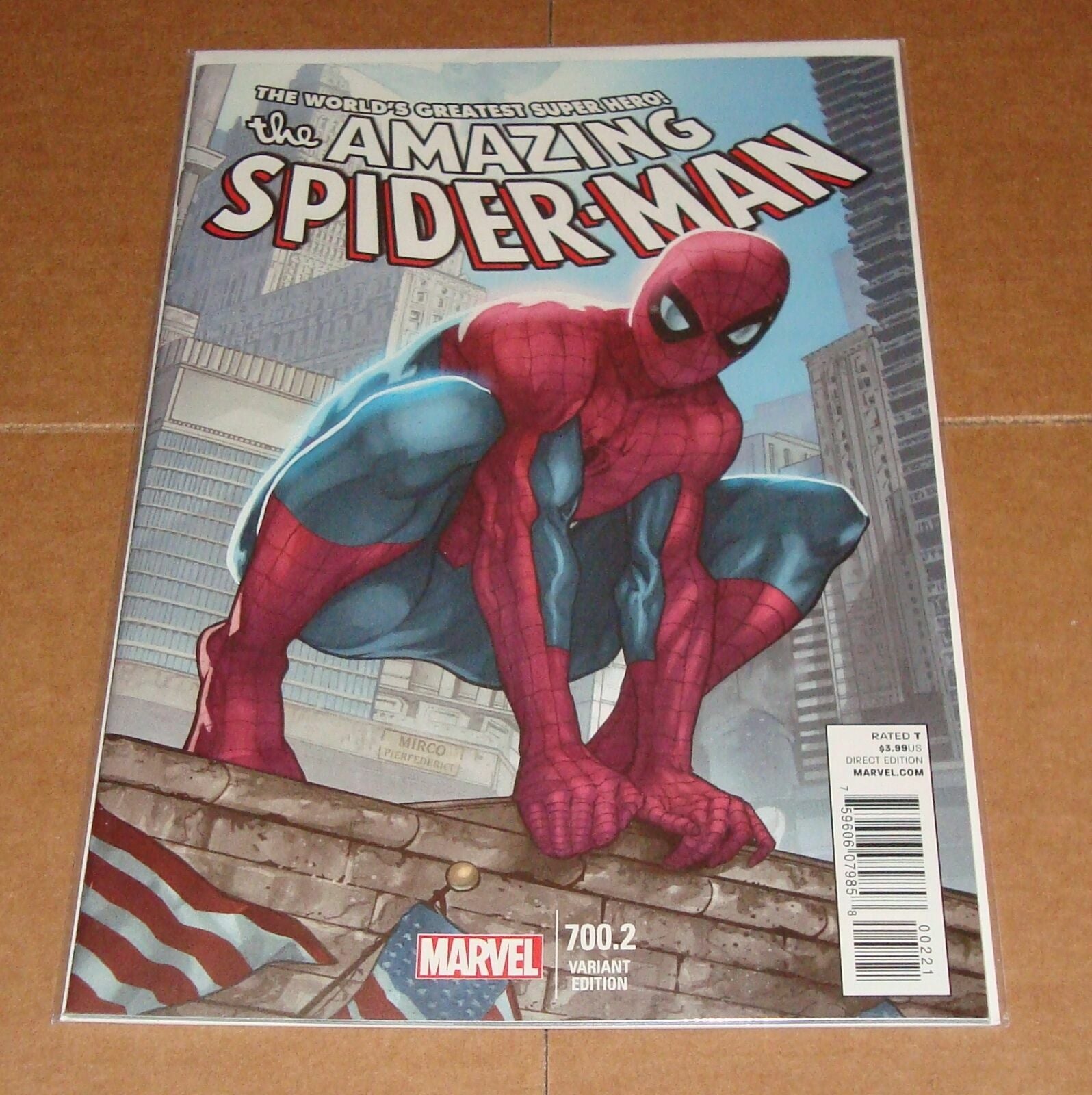 Amazing Spider-Man #700.2 Mirco Pierfederici Variant Edition 1st Print