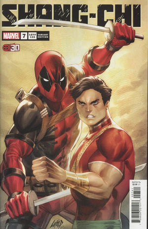 SHANG-CHI 7 LIEFELD DEADPOOL 30TH VARIANT VF/NM MARVEL