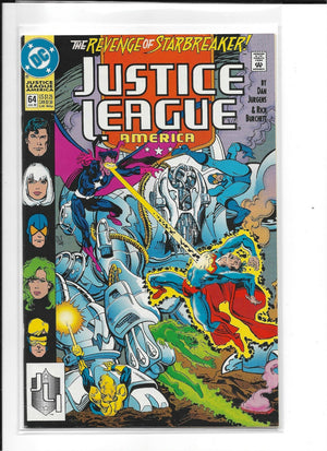 Justice League America #64 1992 VF+/NM CONDITION 