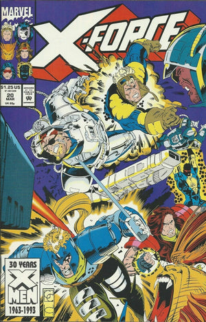 X-FORCE # 20 - X-MEN, SHATTERSTAR APPEARANCE! - 1993 - MARVEL COMICS