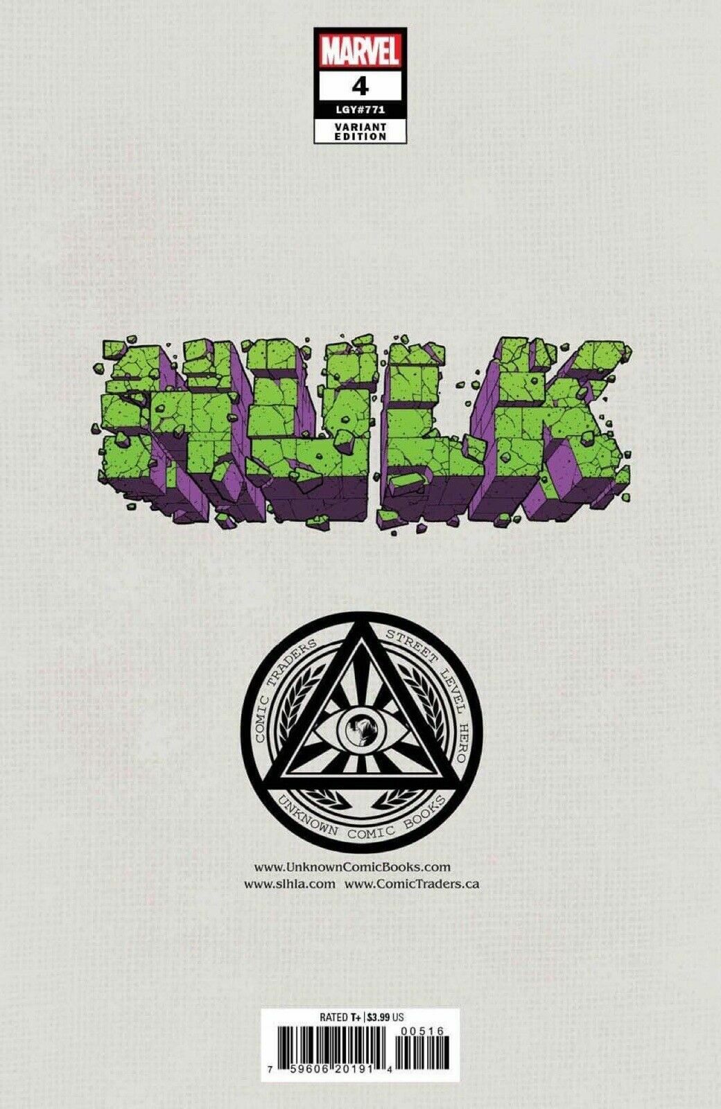 HULK #4 KAEL NGU EXCLUSIVE VIRGIN VARIANT (2022) Comic Book ~ Marvel Comics