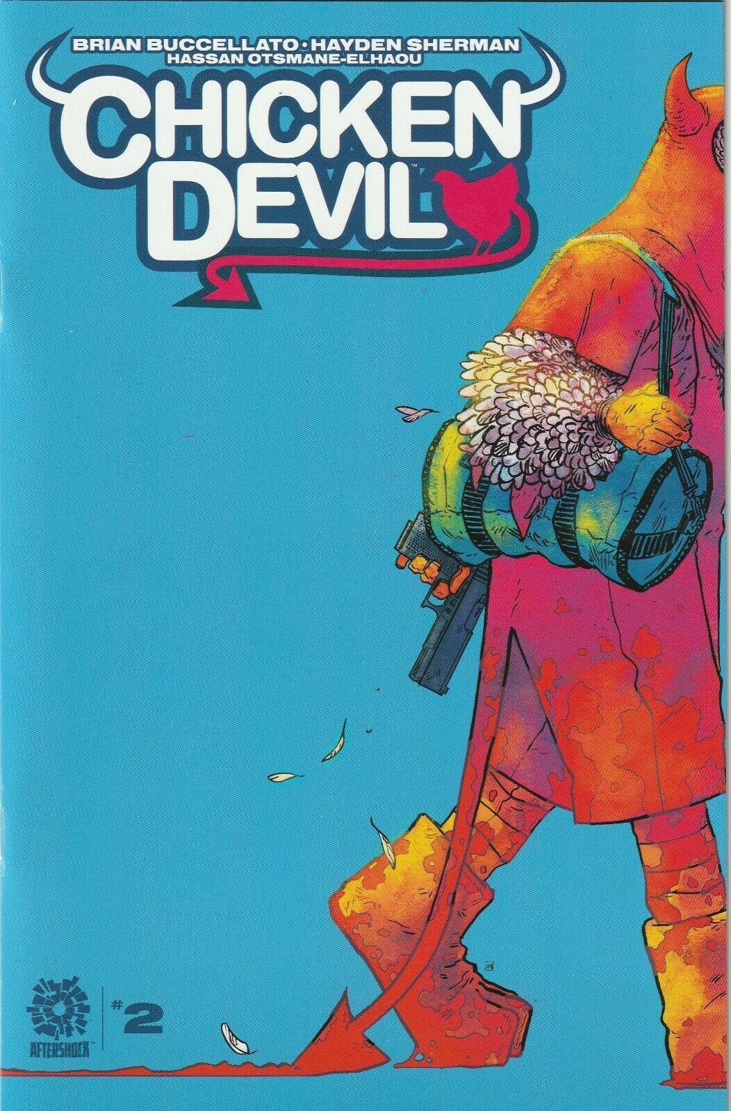 CHICKEN DEVIL #2 COVER A SHERMAN AFTERSHOCK COMICS 2021 NM CONDITION