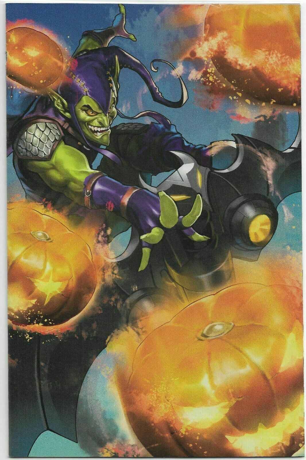 SPIDER-GWEN GHOST SPIDER #8 GREEN GOBLIN BATTLE LINES VIRGIN VARIANT MARVEL