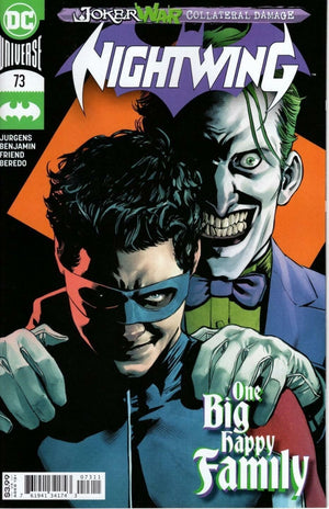 NIGHTWING #73 JOKER WAR CROSSOVER COLLATERAL DAMAGE JOKER COVER DC NM Condition