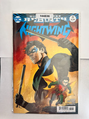 NIGHTWING LOT OF 2 COMICS #19 DC UNIVERSE REBIRTH COVER A AND VARIANT