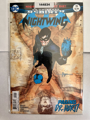 NIGHTWING LOT OF 2 COMICS #19 DC UNIVERSE REBIRTH COVER A AND VARIANT
