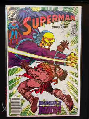 DC Comics Superman #32 June 1989 Mongul's Mad Vintage DC Comic Book