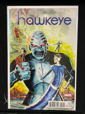 All-New Hawkeye #1 D Jeff Lemire Kirby Monster Variant Marvel Comics 2015