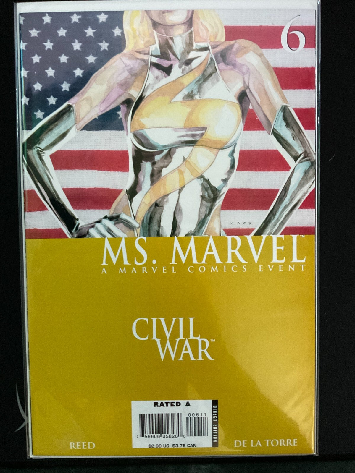 Ms Marvel 6 (2006 Marvel) Carol Danvers Civil War