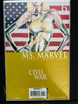 Ms Marvel 6 (2006 Marvel) Carol Danvers Civil War