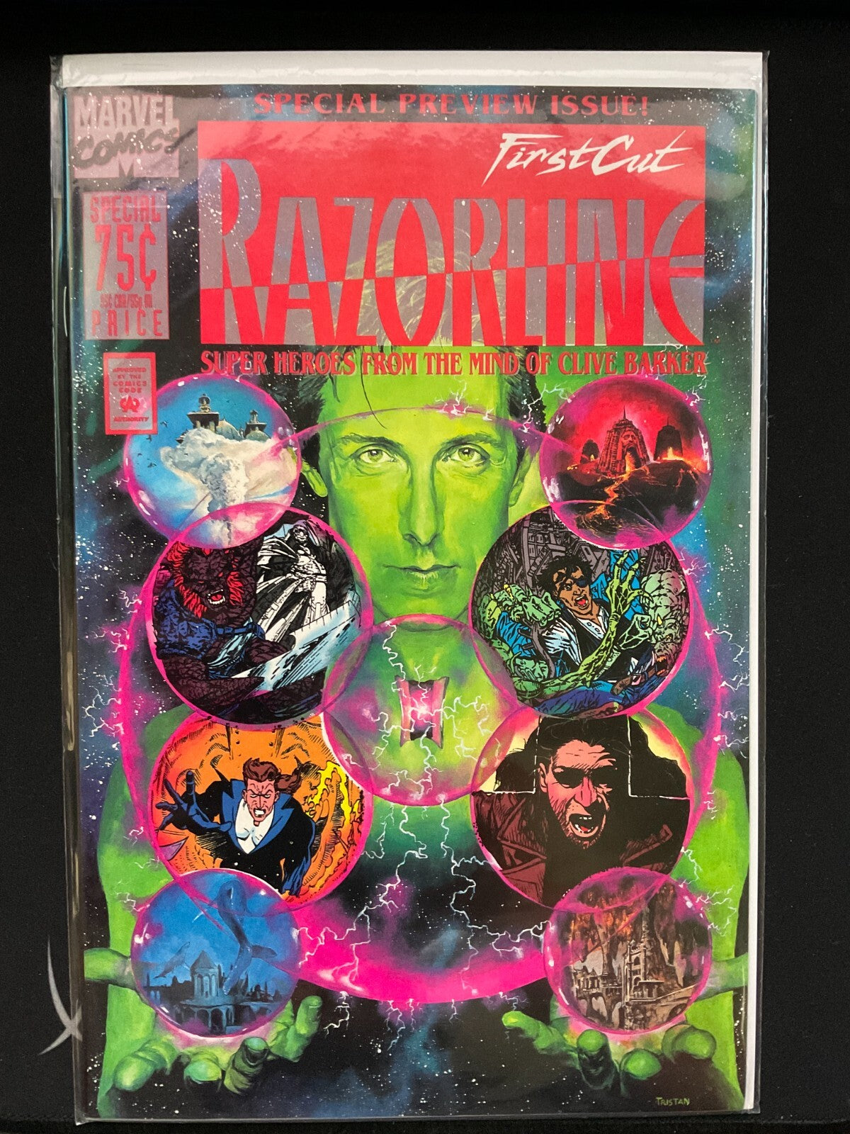 RAZORLINE THE FIRST CUT #1 CLIVE BARKER-MARVEL | FIRST APP ECTOKID! RARE!
