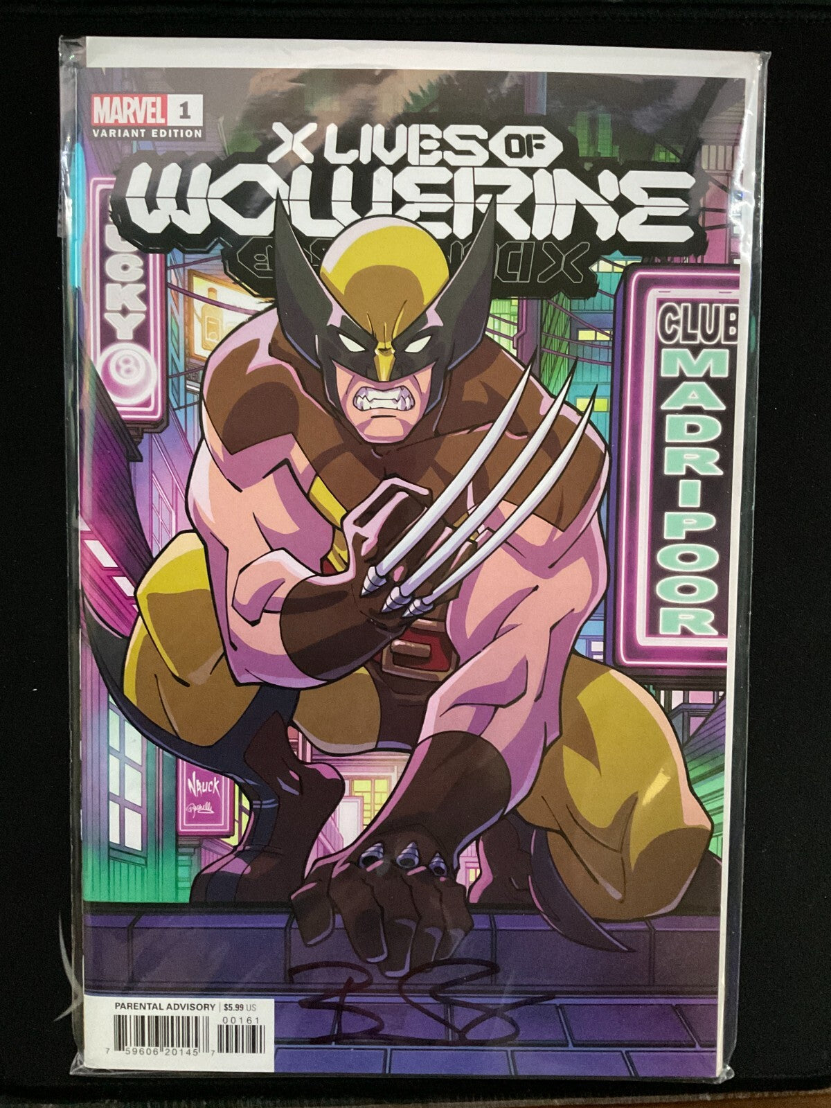 X Lives of Wolverine #1 Marvel 2022 T. Nauck 1:25 Variant Ben Percy Signed  COA