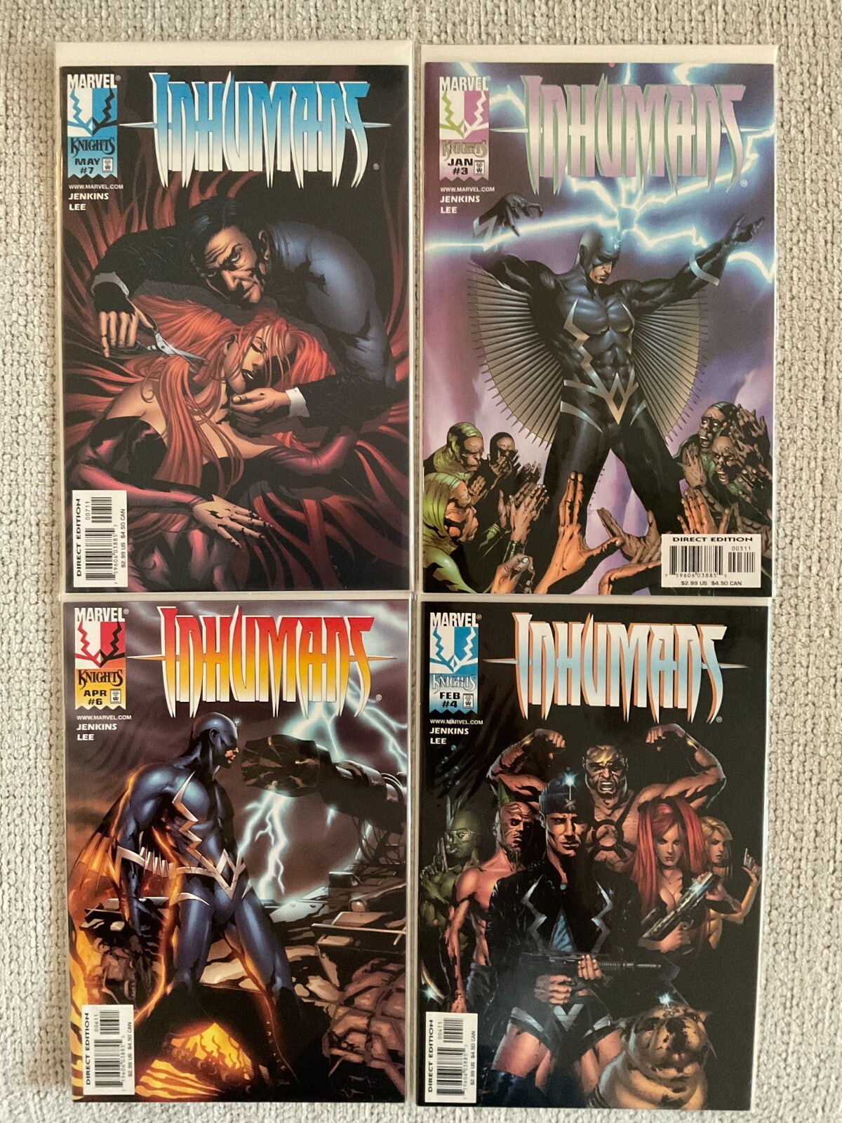 Marvel Knights Inhumans #3 4 6 7 1998 Jenkins Lee High Grade