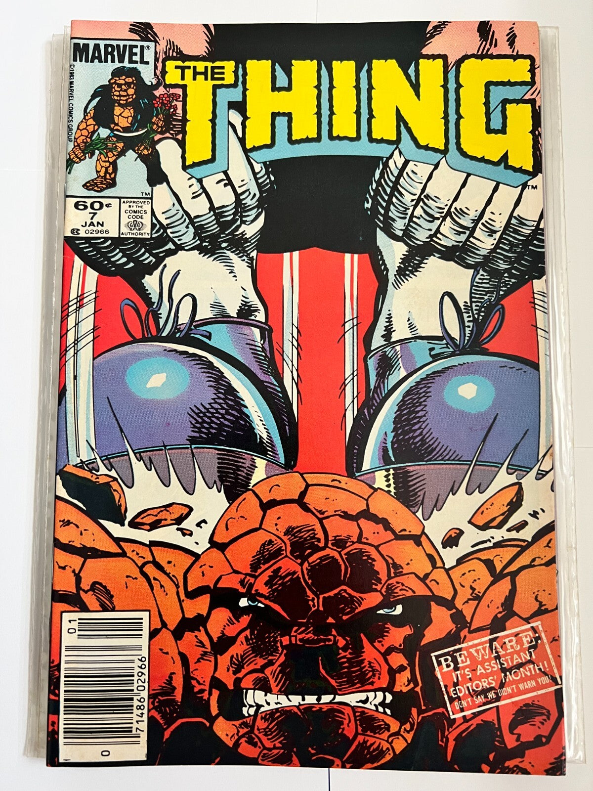 THE THING #7 and 9 (1984) BRONZE AGE MARVEL COMICS NEWSTAND VERSION