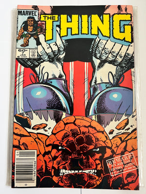THE THING #7 and 9 (1984) BRONZE AGE MARVEL COMICS NEWSTAND VERSION