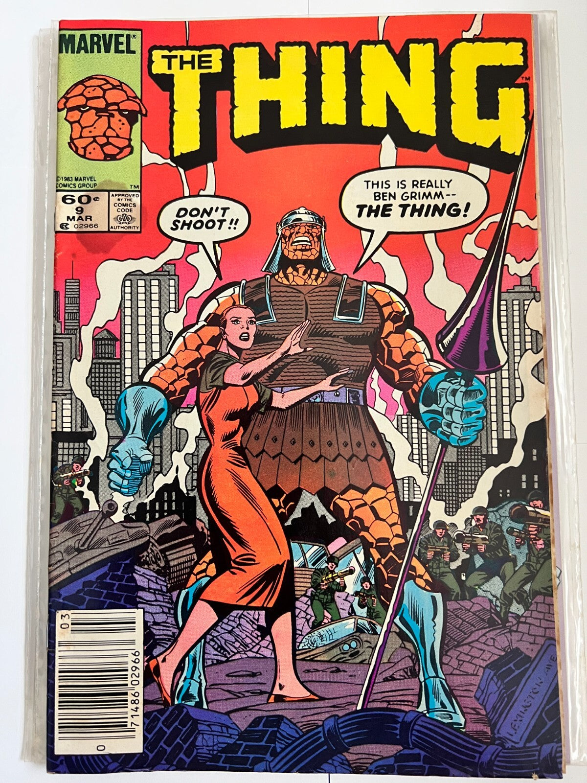 THE THING #7 and 9 (1984) BRONZE AGE MARVEL COMICS NEWSTAND VERSION