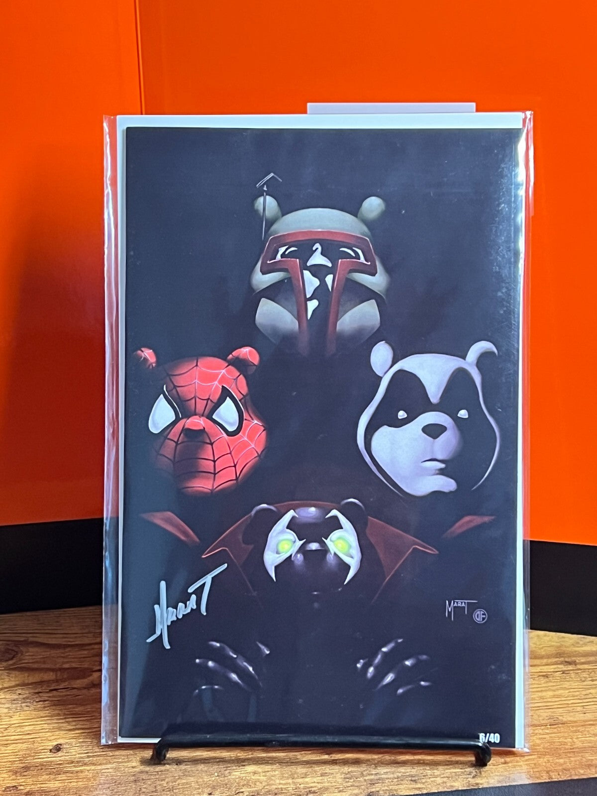 All Out Pooh Queen II Homage VIRGIN Cover ONLY 40 MADE (6) SIGNED COA