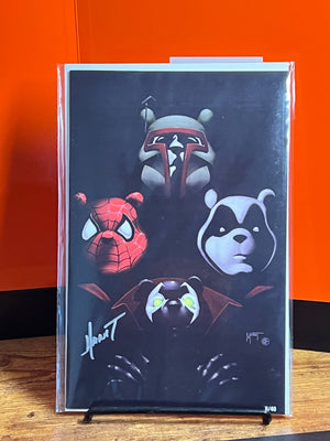All Out Pooh Queen II Homage VIRGIN Cover ONLY 40 MADE (6) SIGNED COA