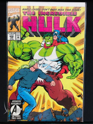 INCREDIBLE HULK #406  MARVEL COMICS 1993