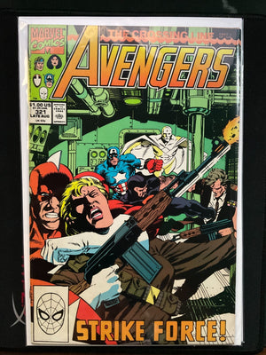 Avengers #321 (Aug. 90') Crossing Line Part 3 (of 6) White Vision Marvel Comics