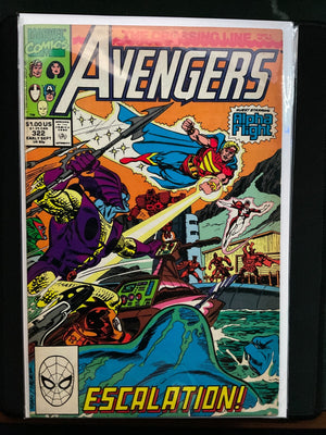 Marvel Comics Avengers #322 Alpha Flight The Crossing Line 1990