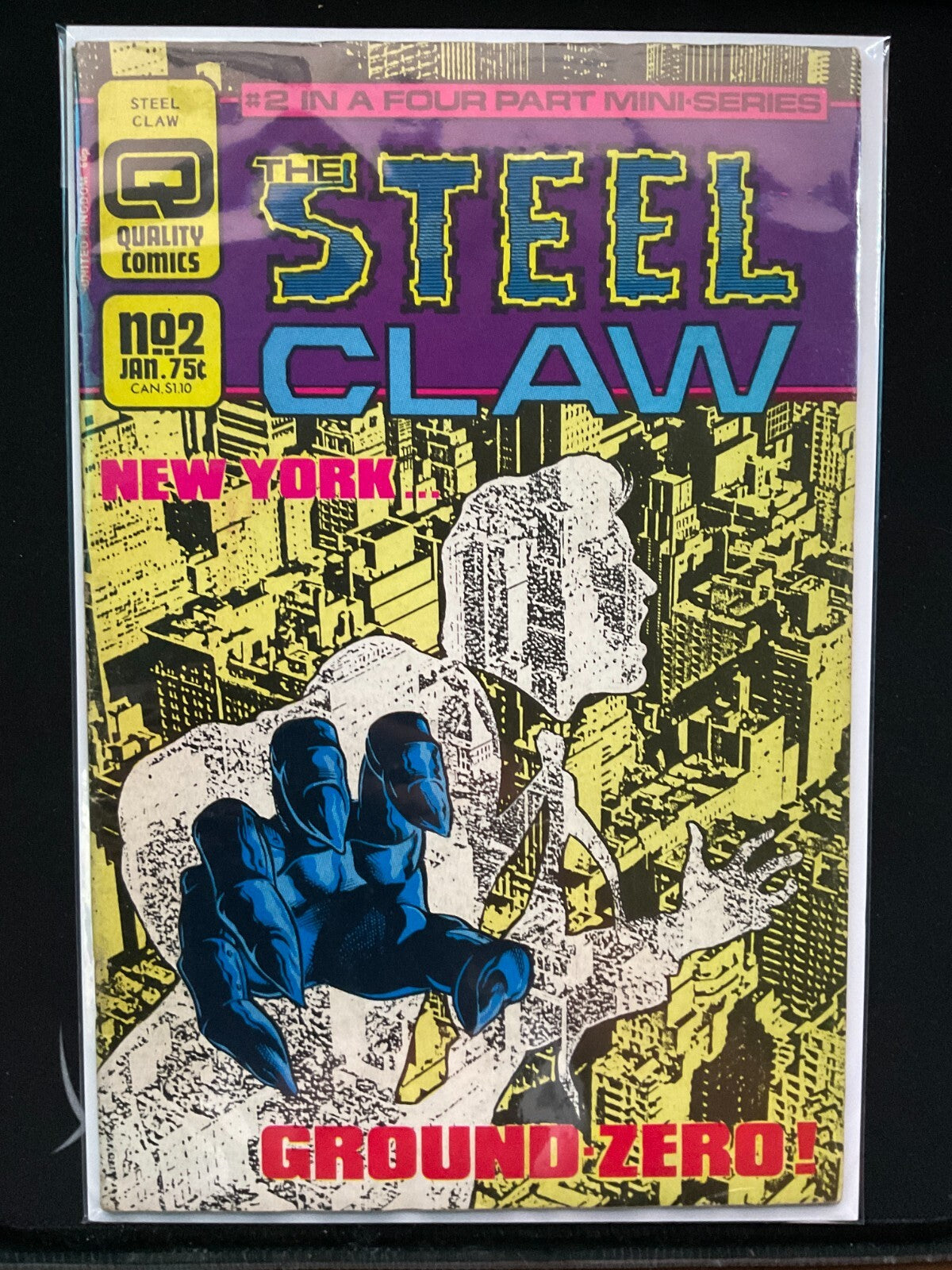 Steel Claw #2  QUALITY Comics 1987