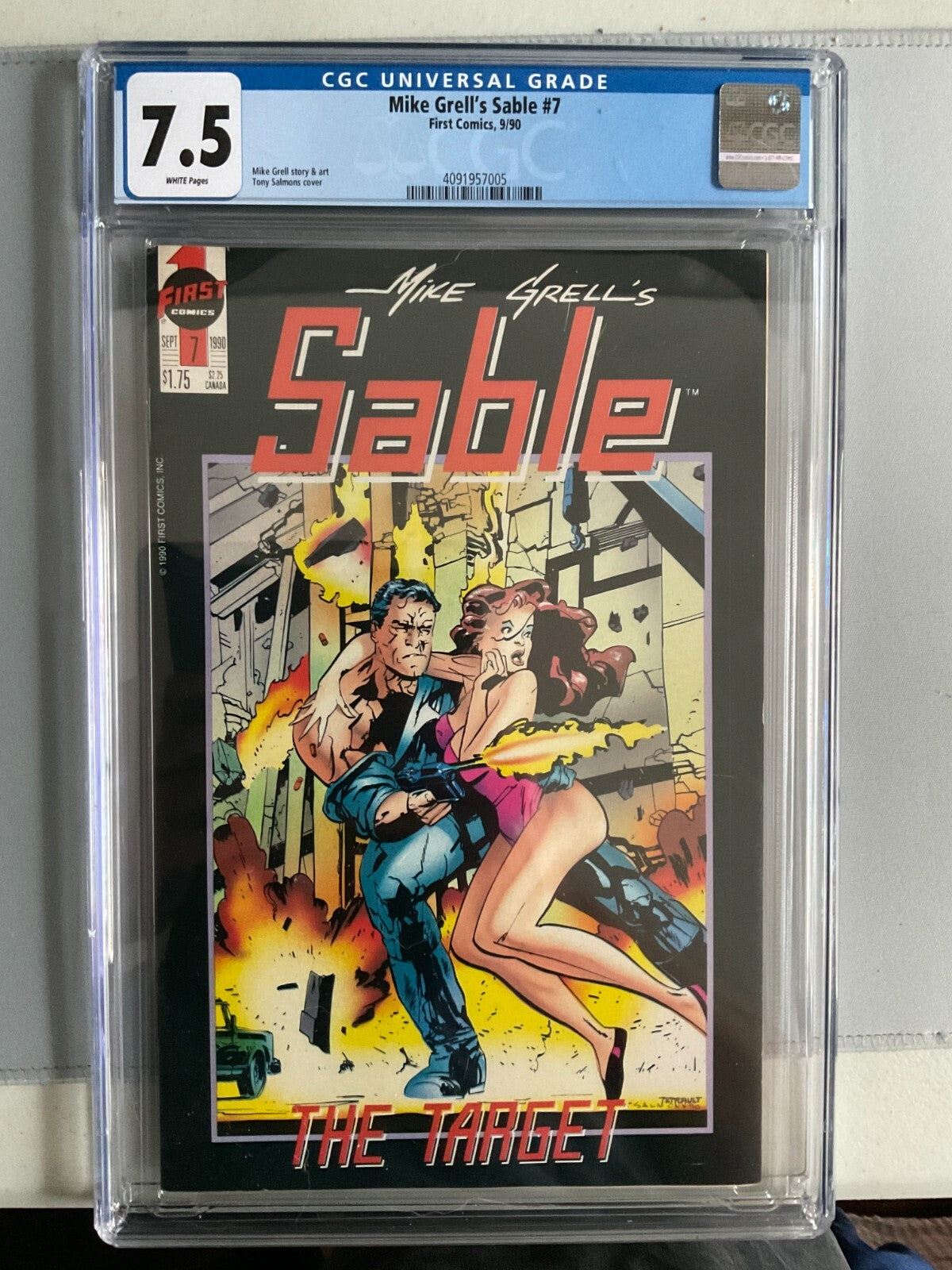 Mike Grell's Sable #7 CGC 7.5 First Comics