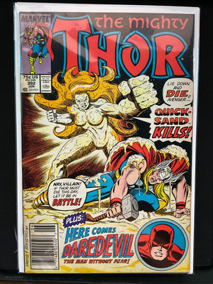 Thor #392 Comic Book 1988 1st App Quicksand Marvel Comics Mighty Thor Low-Mid GD