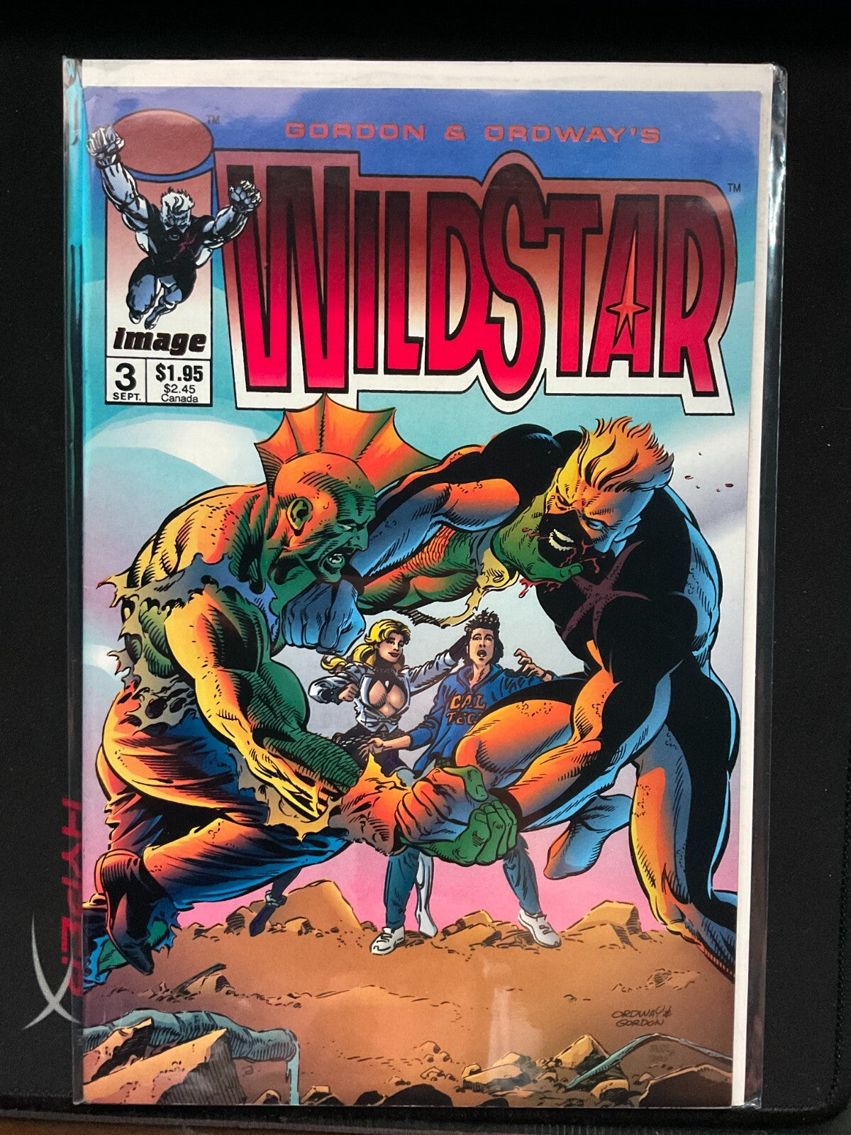Wildstar #3 Image Comics 1993 vs. Savage Dragon