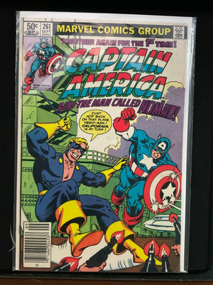 Captain America #261 • Appearance Of Edward Ferbel As Nomad! Marvel 1981