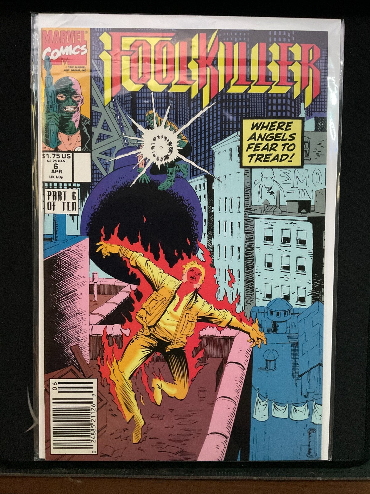 Foolkiller #6 & 7 Comic Lot Marvel 1991 Steve Gerber JJ Birch BAGGED BOARDED