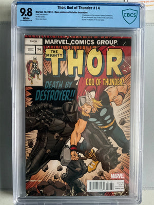 THOR GOD OF THUNDER #14 1st League of Realms 2013 CBCS 9.8 Dave Johnson Incentiv