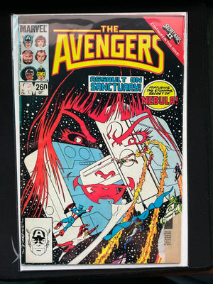 The Avengers #260 1985 Marvel Newsstand 1st Cover Of Nebula LOW GD