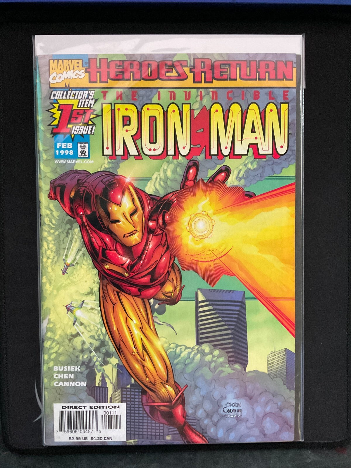 INVINCIBLE IRON MAN#1 and #3 1998 HEROES RETURN MARVEL COMICS 2 Book Lot